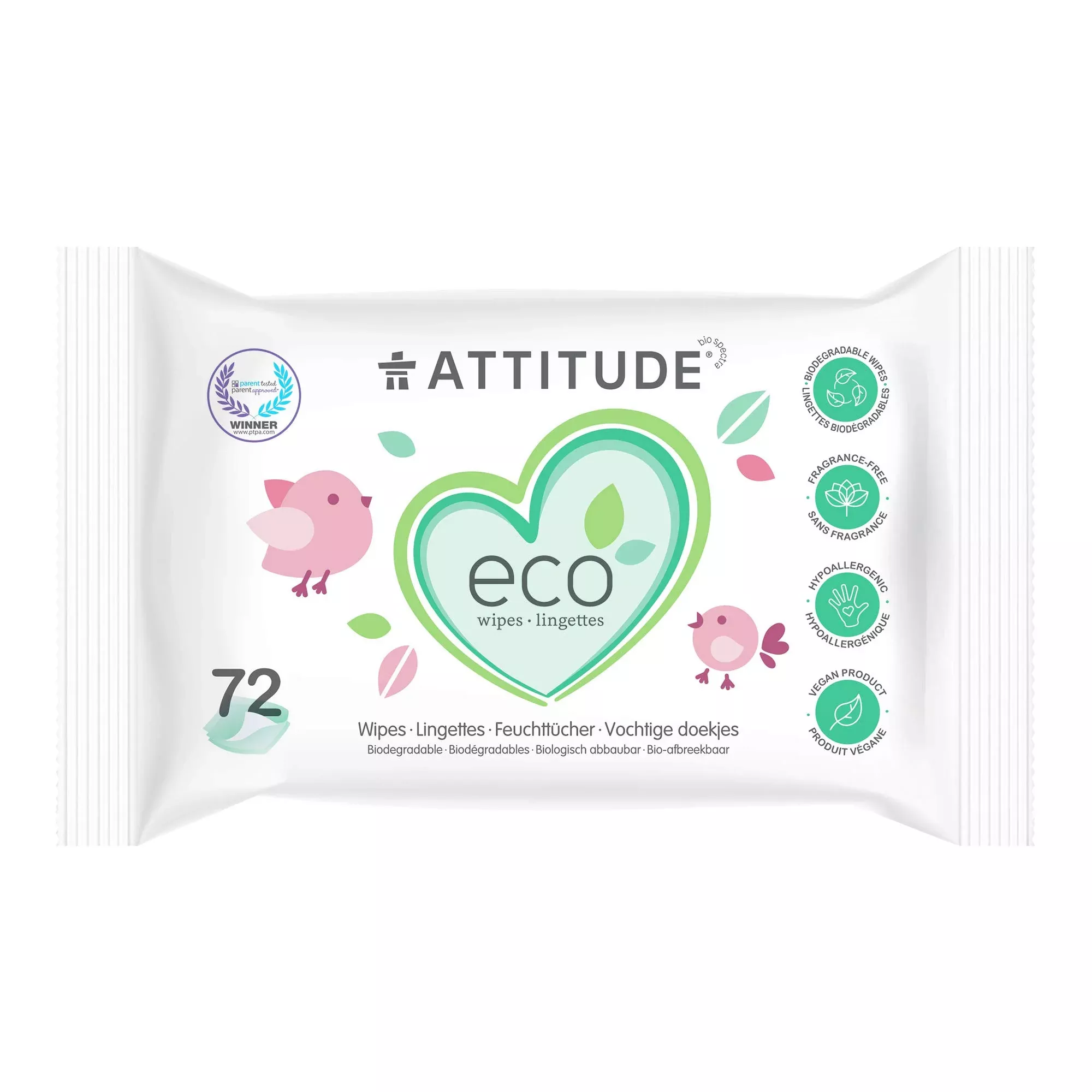100% Biodégradables Eco Baby Wipes