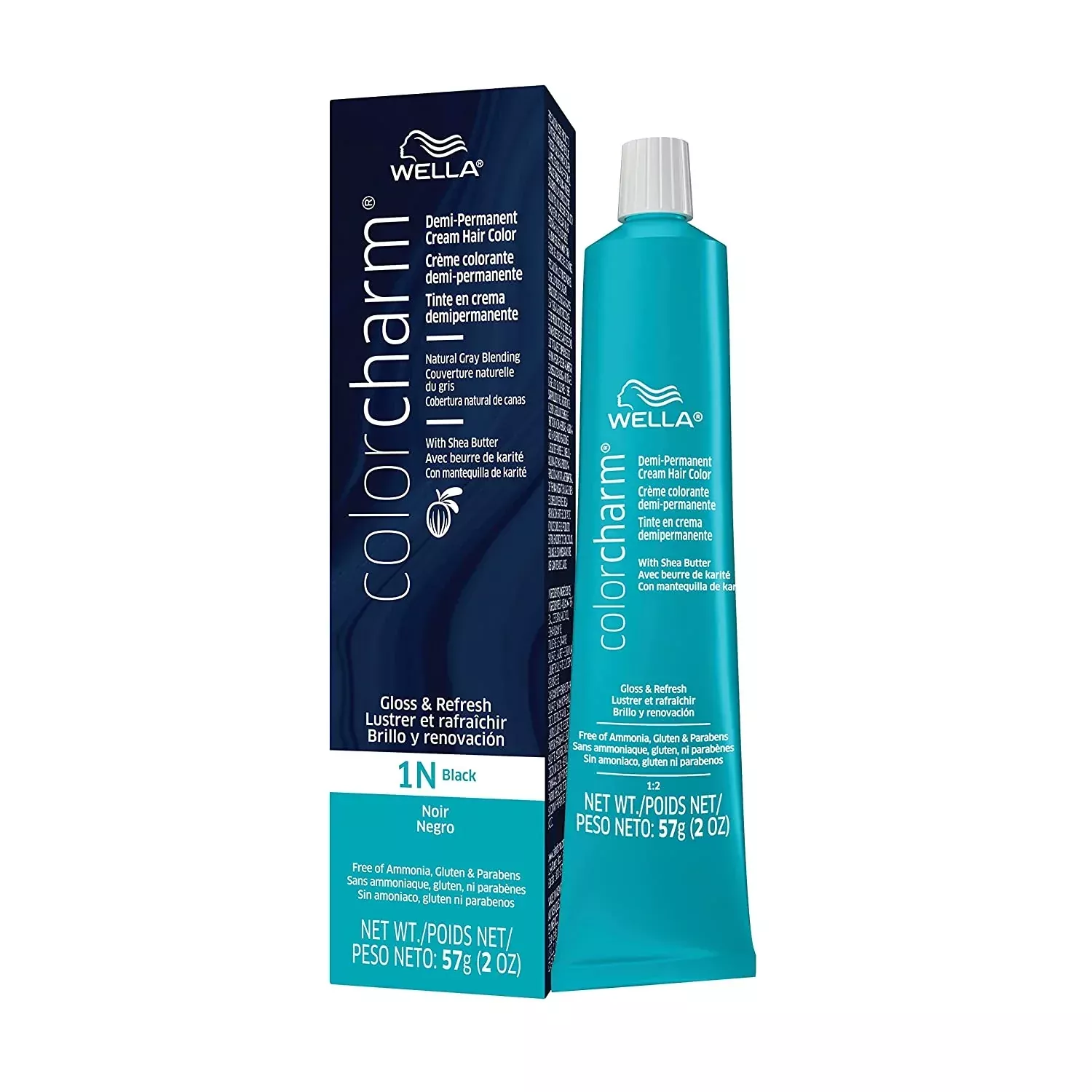 1N Black Demi Permanent Cream