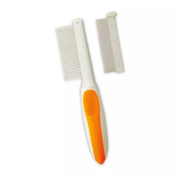 2 in 1 Flea Comb & Medium Finishing Comb