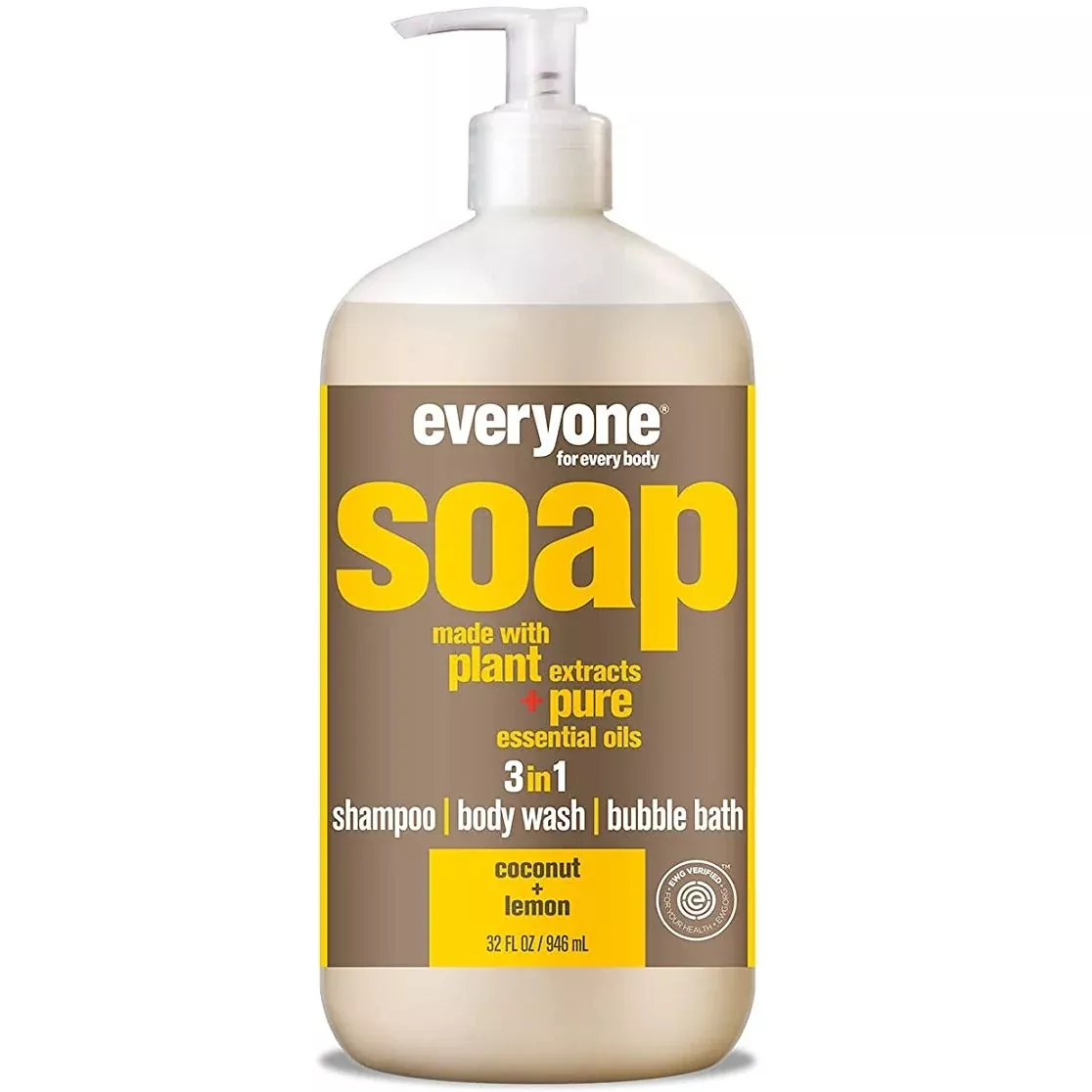 3-in-1 Shampoo, Body Wash & Bubble Bath – Coconut & Lemon