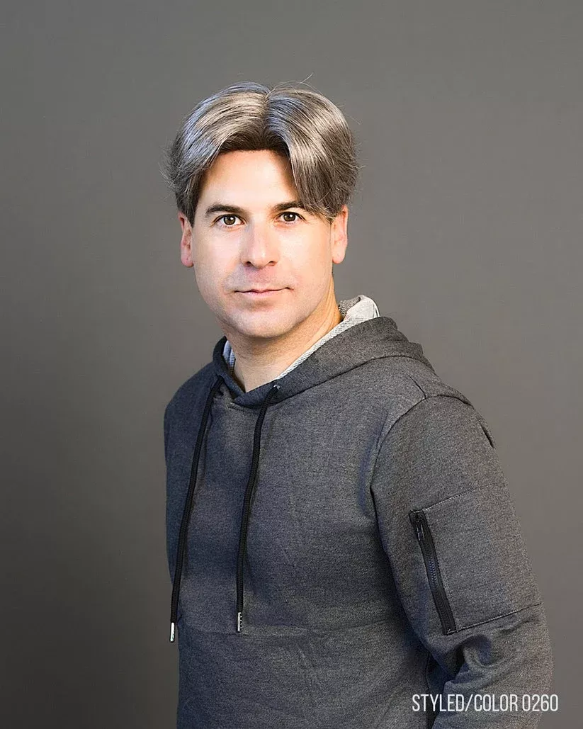 403 Mens System H by WIGPRO: Mono-top Human Hair