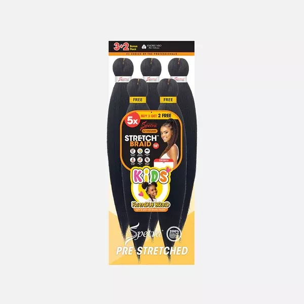 5X SPETRA KIDS BRAIDING HAIR 16″