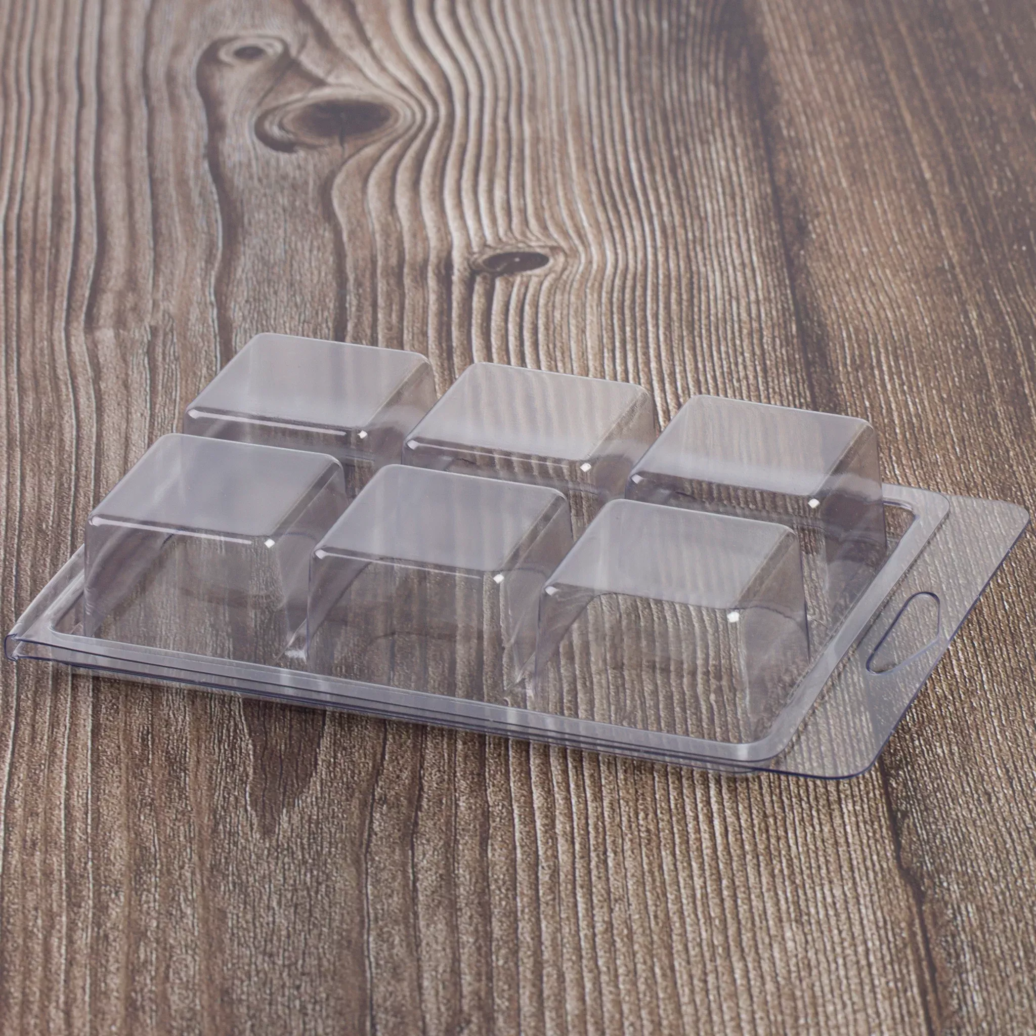 6 Cavity Large Wax Melt Clamshell Mold