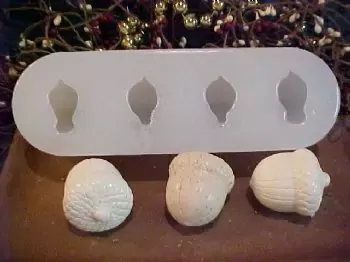 Acorn Small Soap 4 Cavity Silicone Mold 502