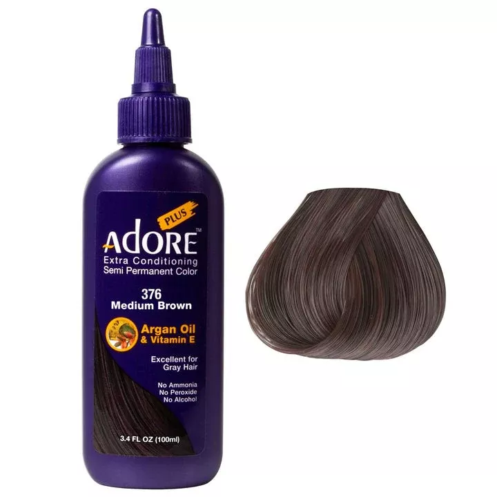 ADORE PLUS SEMI PERMANENT COLOR MEDIUM BROWN #376