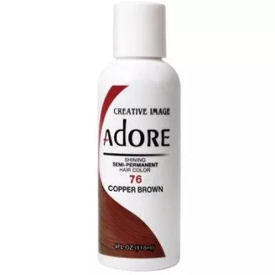 Adore Semi-Permanent Hair color 76 Copper Brown, 4 oz