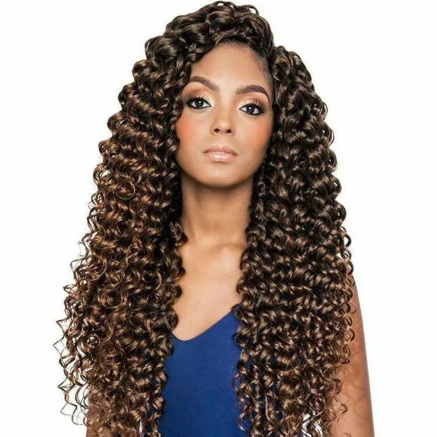 Afri-Naptural: Caribbean Pre-Stretched Water Fall 18″ (CBP05)
