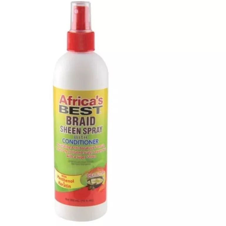 Africa’S Best Braid Sheen Spray With Conditioner, 12 Ounce