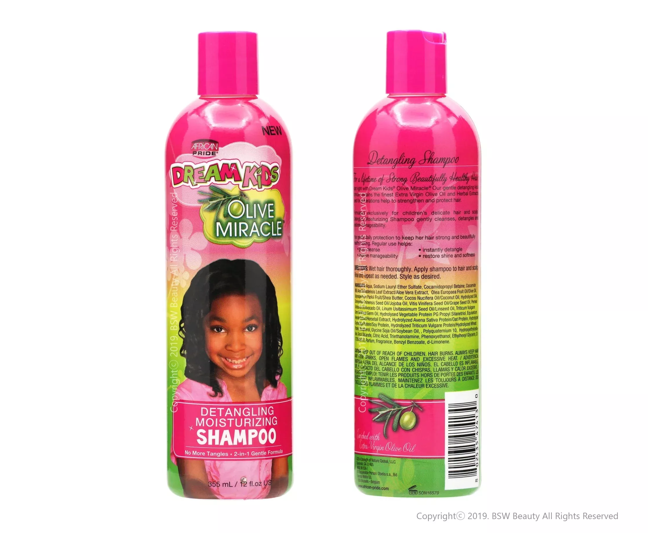 AFRICA’S PRIDE DREAM KIDS OLIVE MIRACLE SHAMPOO 12oz