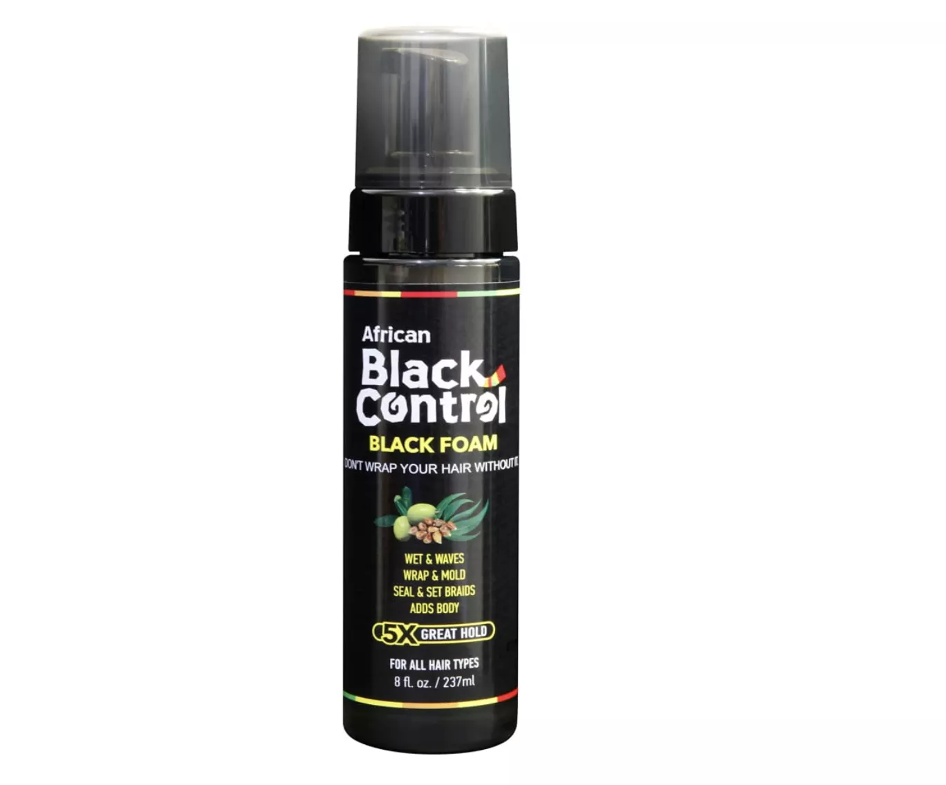 African Black Control Black Hair Foam