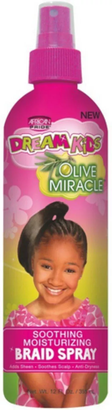 AFRICAN PRIDE DREAM KIDS OLIVE MIRACLE BRAID SPRAY 12oz
