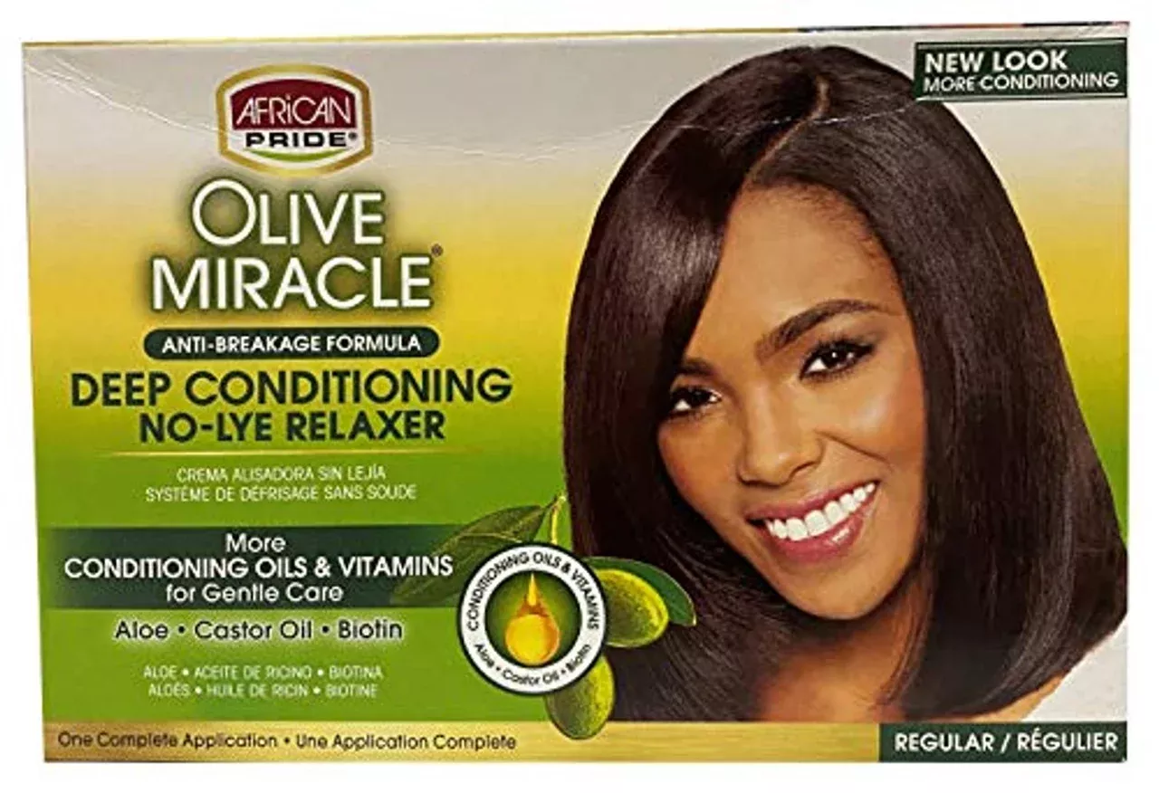 AFRICAN PRIDE HAIR RELAXER AND CONDITIONER KIT REGULAR OLIVE
