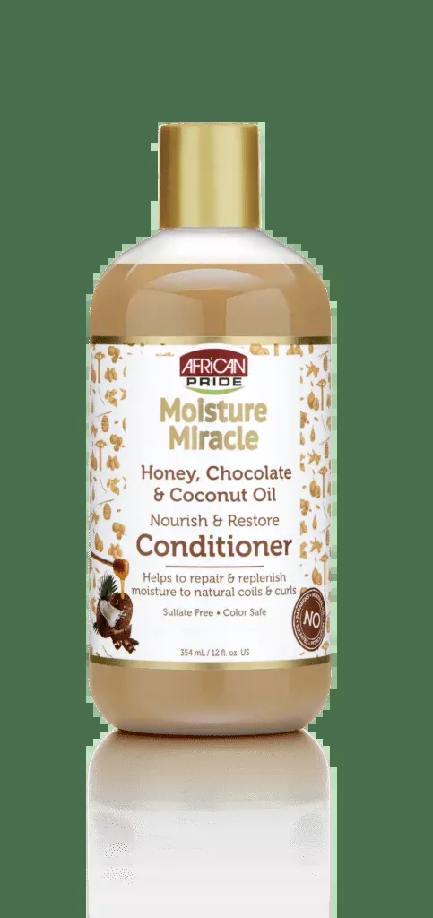 African Pride Moisture Miracle Honey, Chocolate & Coconut Oil Conditioner 16oz