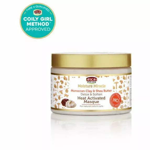 African Pride: Moroccan Clay & Shea Butter – Detox & Soften Masque 12oz