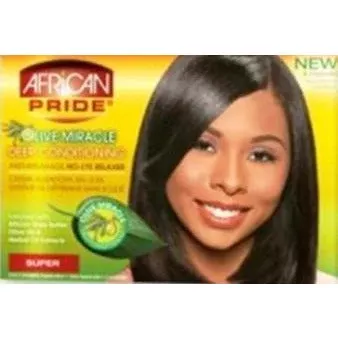 AFRICAN PRIDE OLIVE MIRACLE DEEP CONDITIONING RELAXER KIT (SUPER)