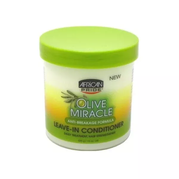 AFRICAN PRIDE OLIVE MIRACLE LEAVE-IN CONDITIONER CREME 15OZ [APR43415]