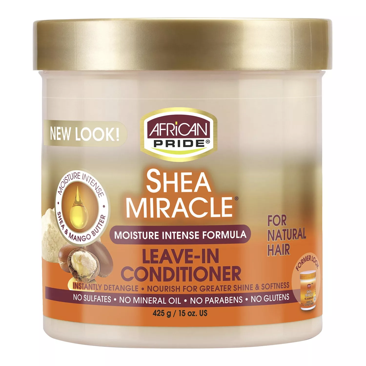 African Pride Shea Miracle Leave In Conditioner 15oz/ 425g