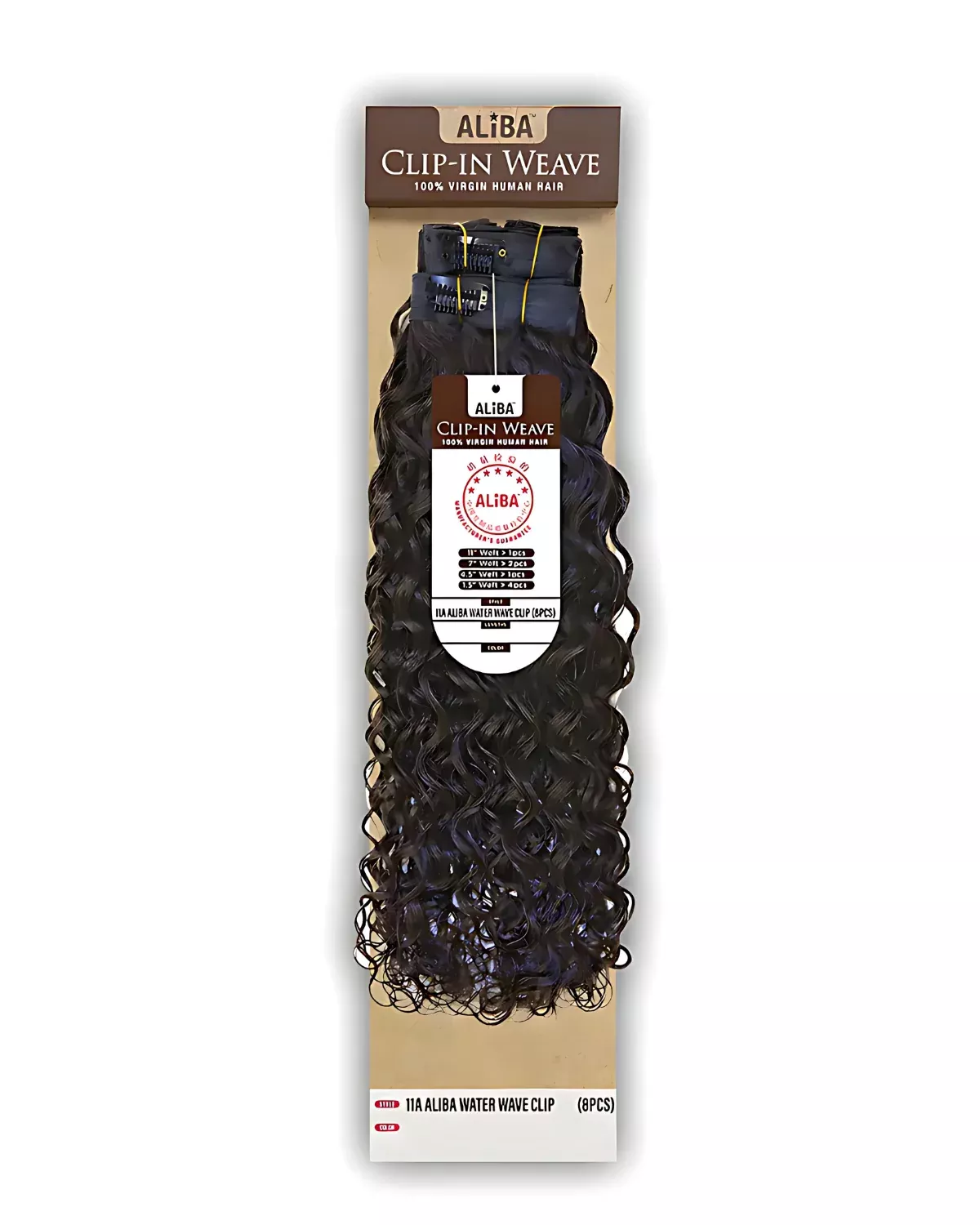 ALIBA HUMAN HAIR WATER WAVE CLIP-IN