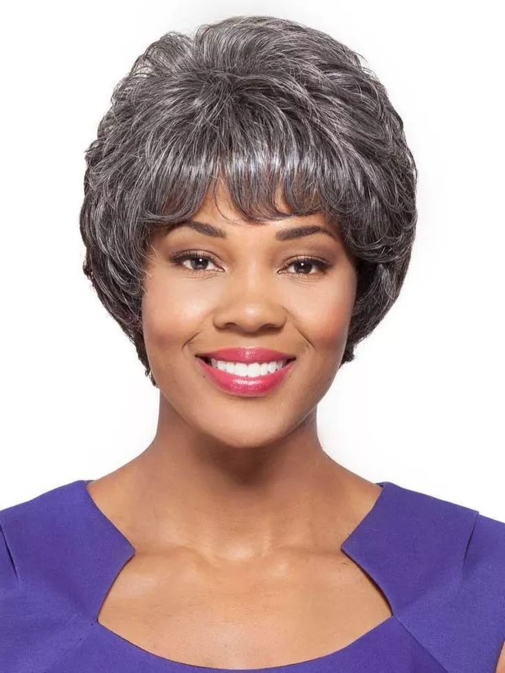ALICIA FOXY SILVER HAND STITCHED WIG- ANTOINETTE