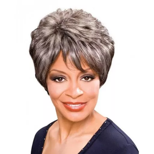 ALICIA FOXY SILVER HAND STITCHED WIG- ASHLEY