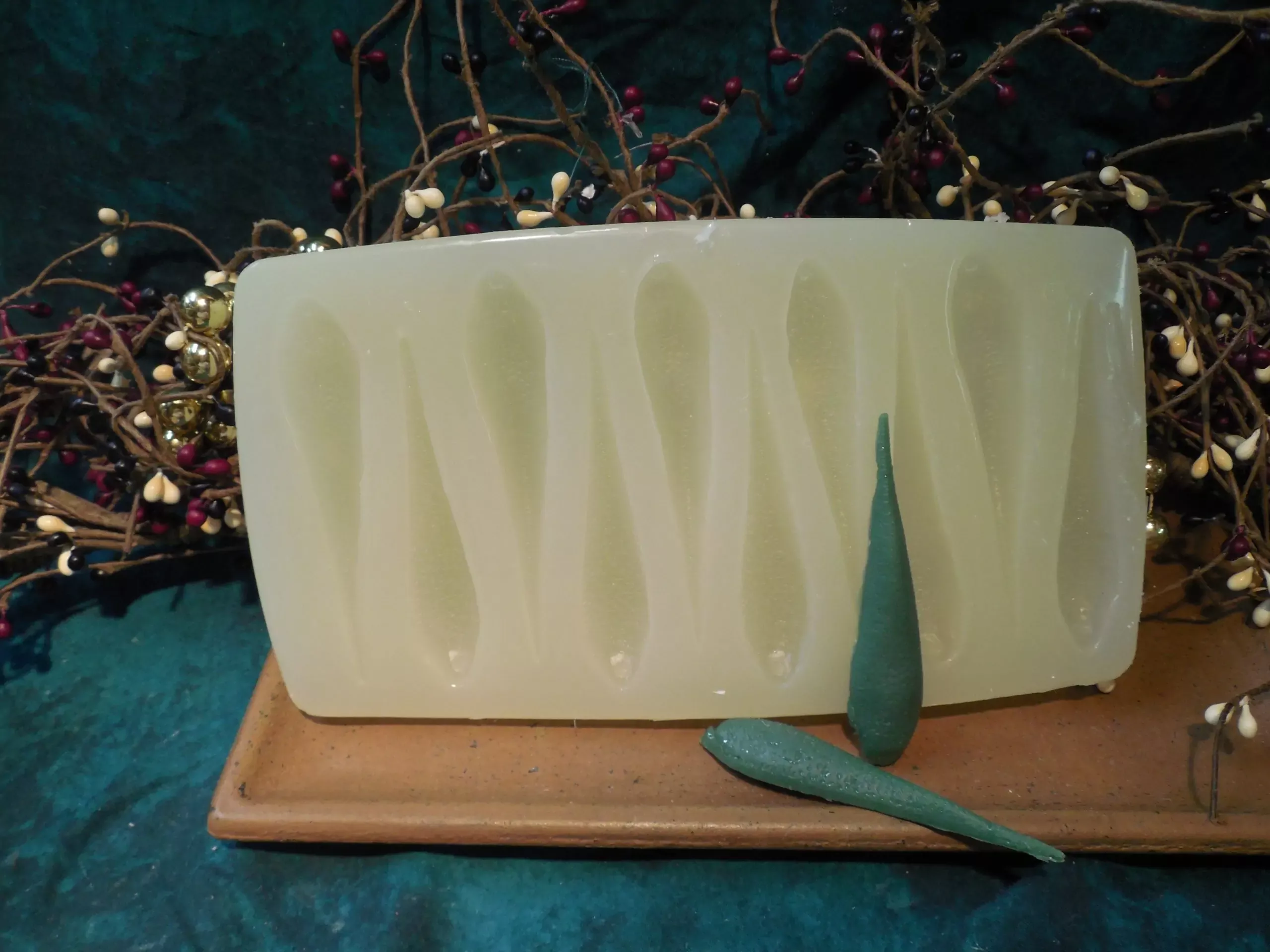 Aloe Vera 10 Cavity Embed Silicone Mold 2260