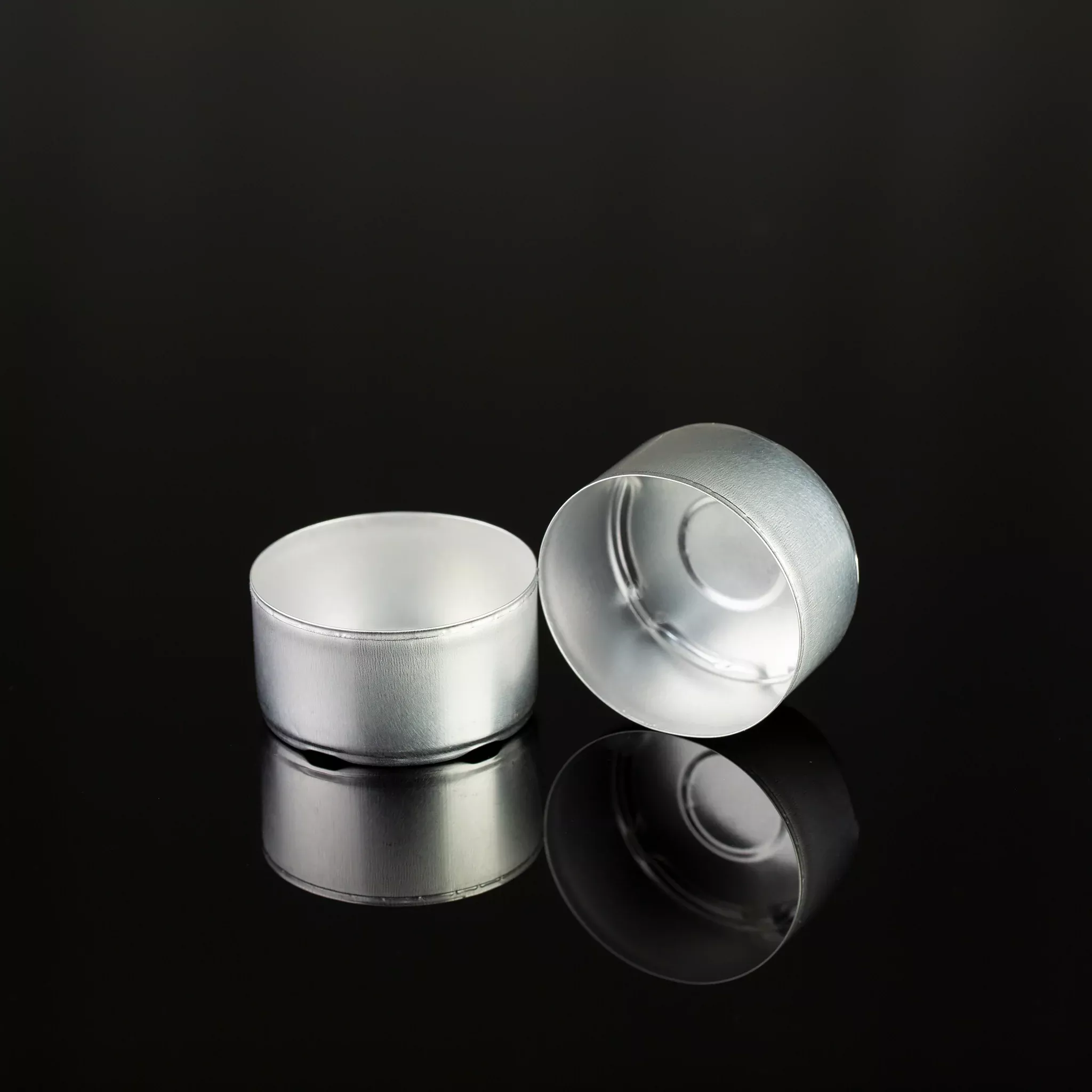 Aluminum Tea Light Cups Tall – 37.5mm D x 20mm H