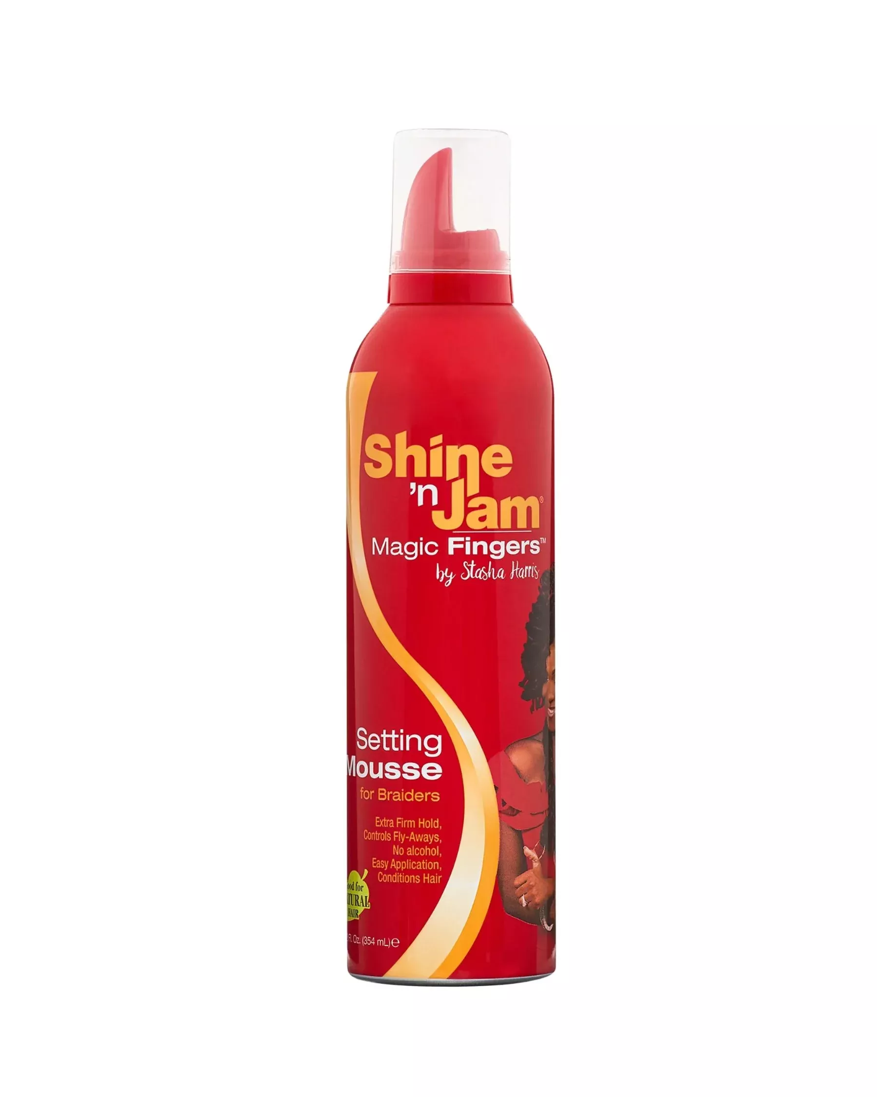 AMPRO SHINE N JAM MAGIC FINGERS BRAID MOUSSE 12 OZ