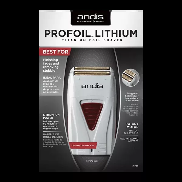 ANDIS PROFOIL LITHIUM TITANIUM FOIL SHAVER