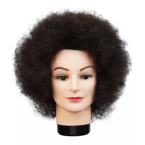 Annie 100% Human Hair Permed Mannequin Head Wendy 14