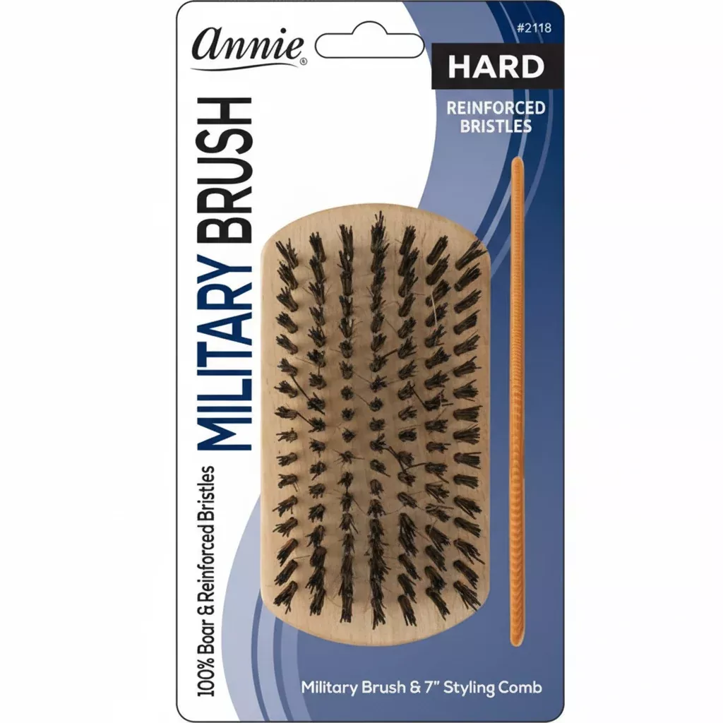 Annie Miltray Brush Reinforced Bristles Hard - 2118