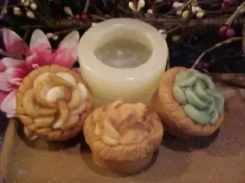Apple Pie Small Soap 1 Cavity Silicone Mold 1866
