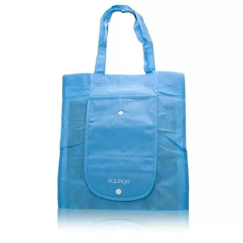 Aquage Foldable Eco Tote Bag Light Blue
