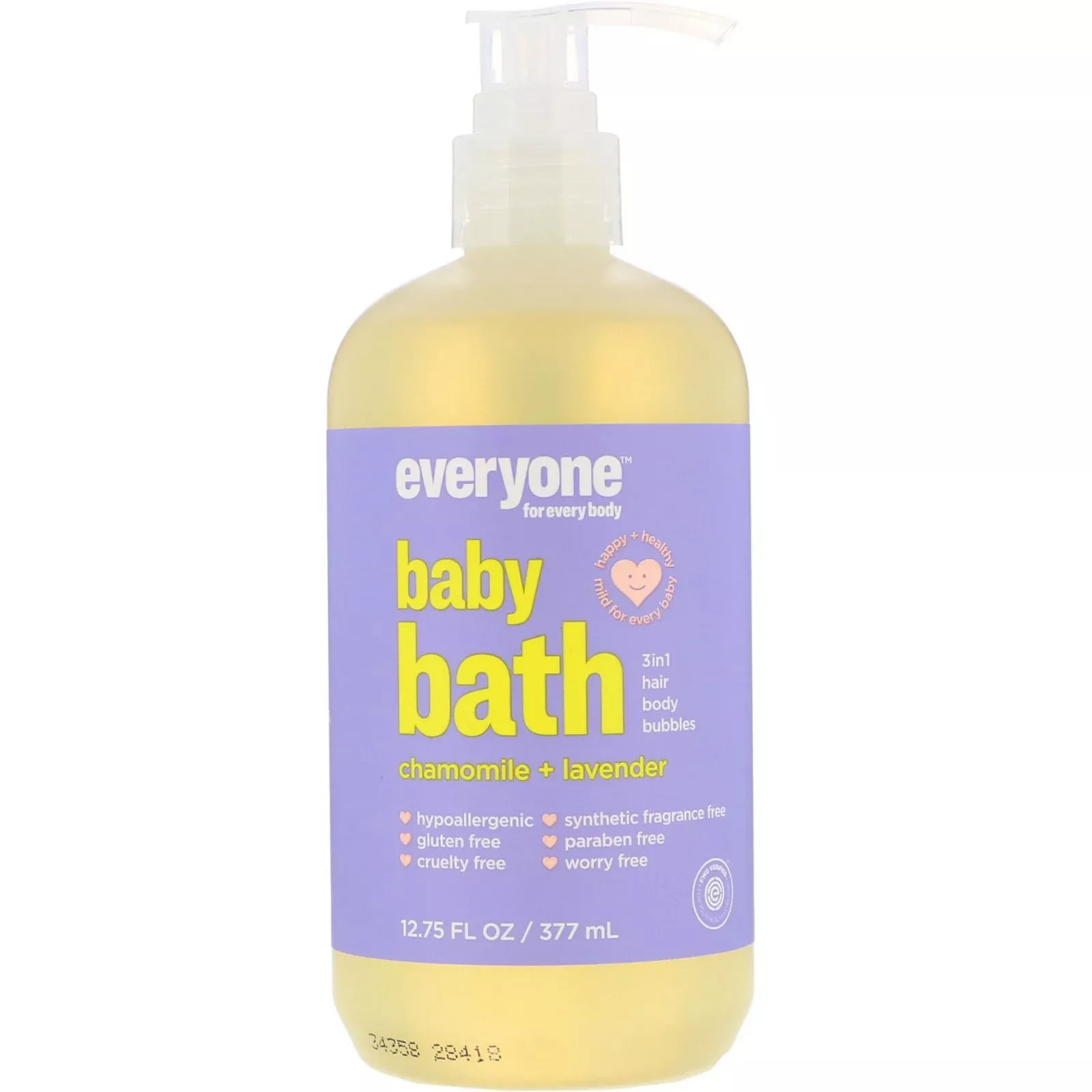 Baby 3-in-1 Shampoo, Body Wash & Bubble Bath – Chamomile & Lavender