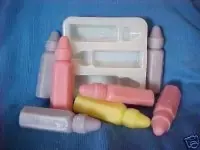Baby Bottle Small Soap 3 Cavity Silicone Mold 793