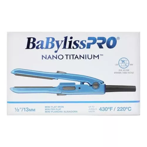 Babyliss Pro Nani Titanium Mini Flat Iron 1/2″