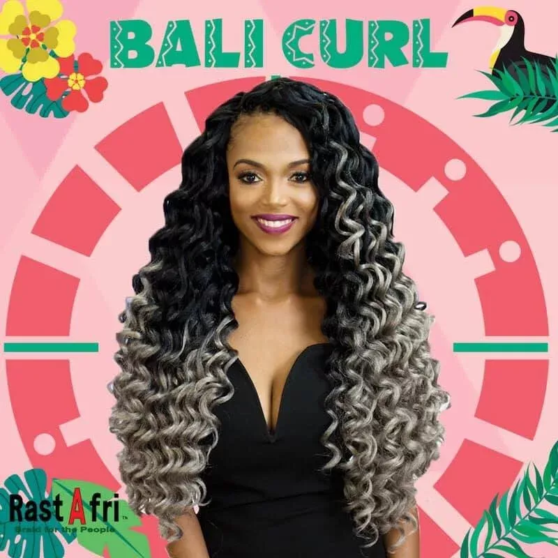 Bali Curl Crochet Braiding Hair Extensions