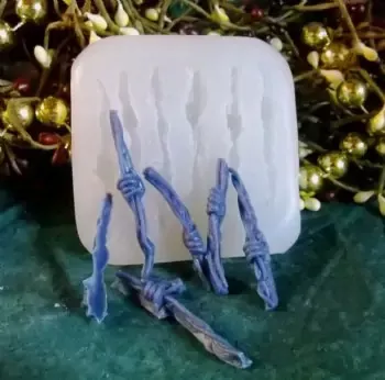 Barbed Wire Embeds 6 Cavity Silicone Mold 5370