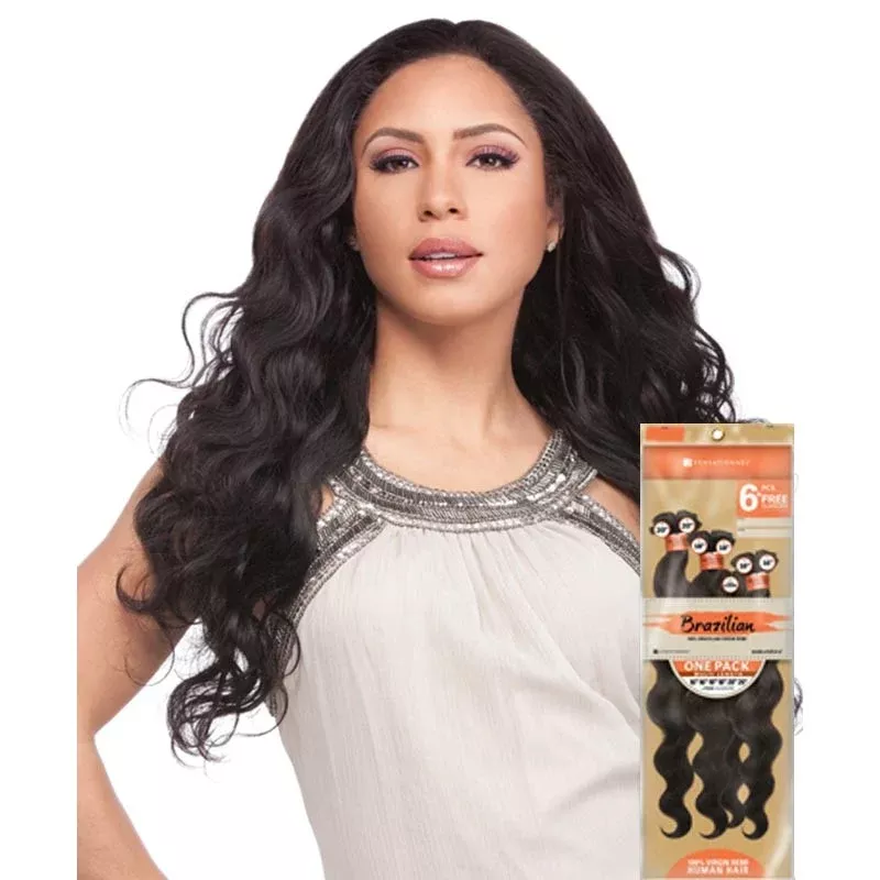 Bare & Natural Unprocessed Hair Weave ONE PACK – NATURAL BODY (6PCS+Closure)