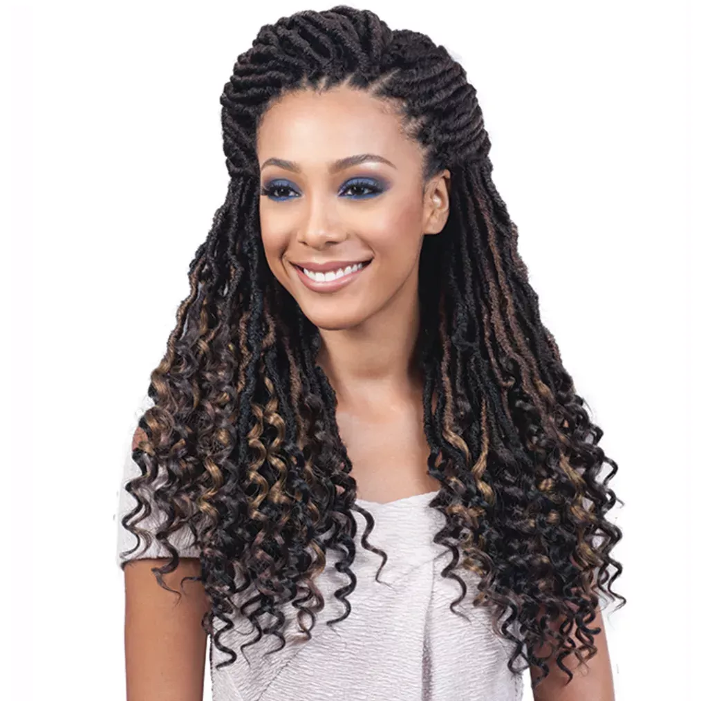 BB NU LOCS CURLY TIPS 20 T1B/PUR