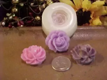 Beautiful Rose Embed 1 Cavity Silicone Mold 2751