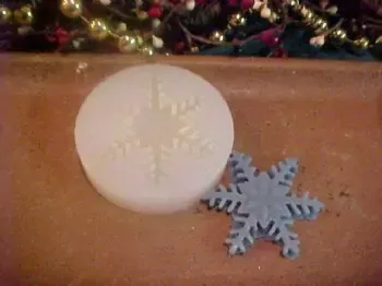 Beautiful Snowflake Embed 1 Cavity Silicone Mold 2613