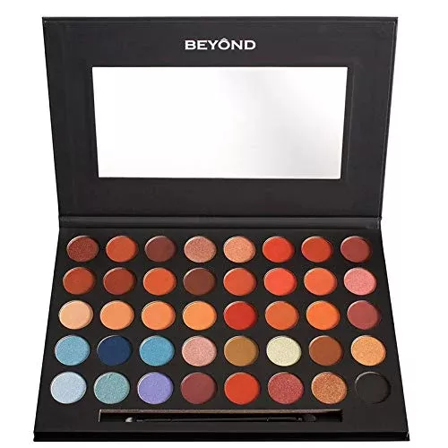 Beyond Challenge 40 Colors Shimmer & Matte Highly Pigmented Professional Eye Shadow Palette Makeup kit.