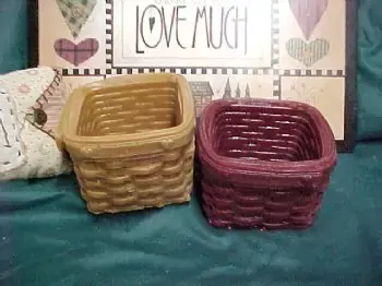 Big Square Wicker BasketCandle 1 Cavity Silicone Mold 1469