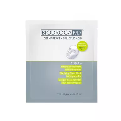 Biodroga MD Clear + Clarifying Sheet Mask for Impure Skin