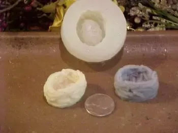 Birds Nest Embed 1 Cavity Silicone Mold 2749
