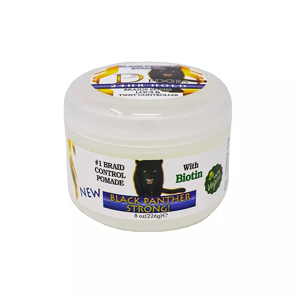 BLACK PANTHER VEGAN W / BIOTIN EDGE AND BRAID CONTROL POMADE