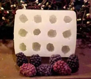 Blackberry Huge Embeds 12 Cavity Silicone Mold 89