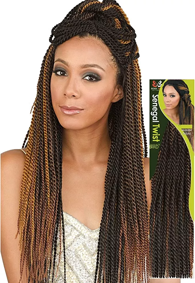 Bobbi Boss Senegal Twist Crochet Braid 20″ 1B