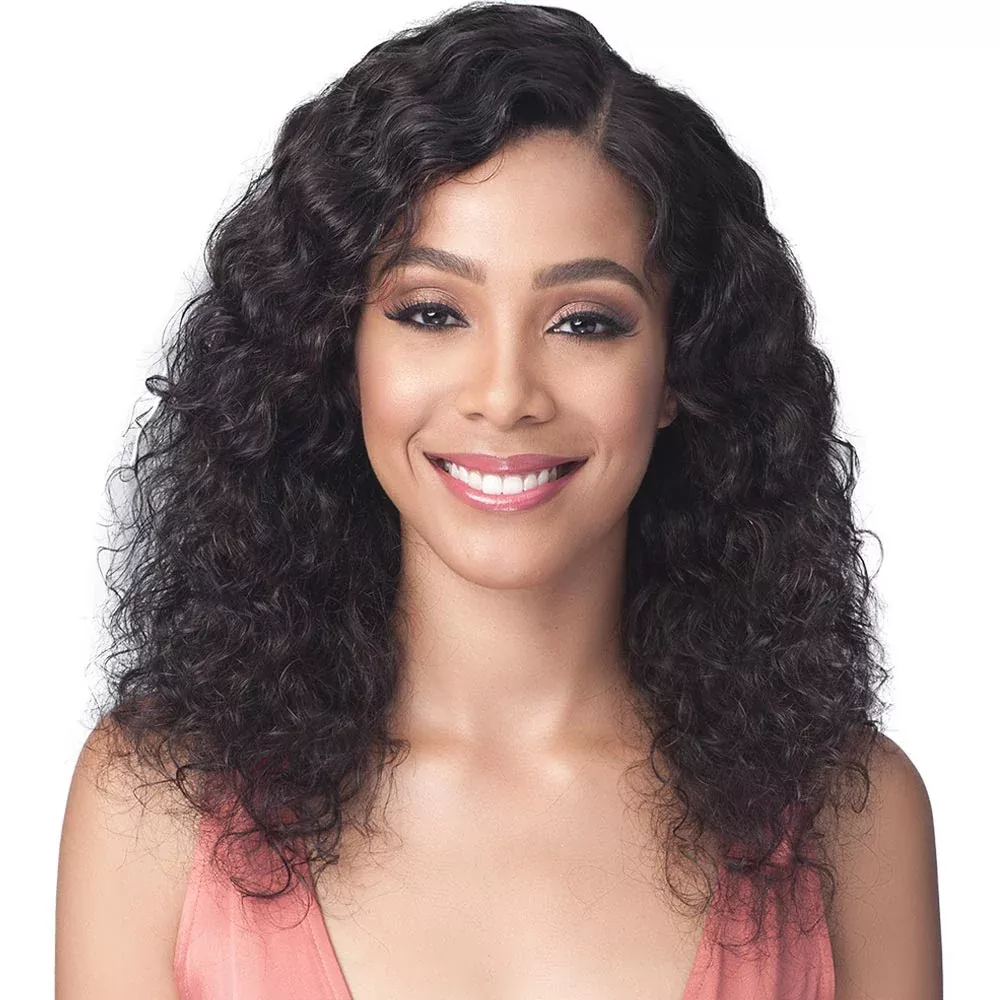 BobbiBoss Unprocessed Human Hair Whole/Full Lace Wig – Natural Curl 20″