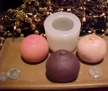 Boob Medium Soap 1 Cavity Silicone Mold 1715